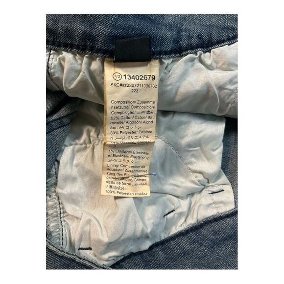 SHEIN Women’s Blue High-Rise Frayed Flare Jeans Size 32 - Picture 5 of 13